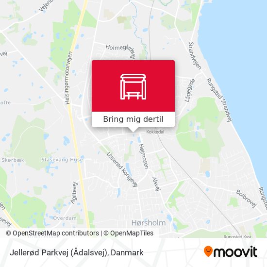 Jellerød Parkvej (Ådalsvej) kort