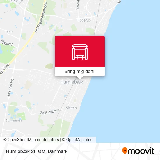 Humlebæk St. Øst kort