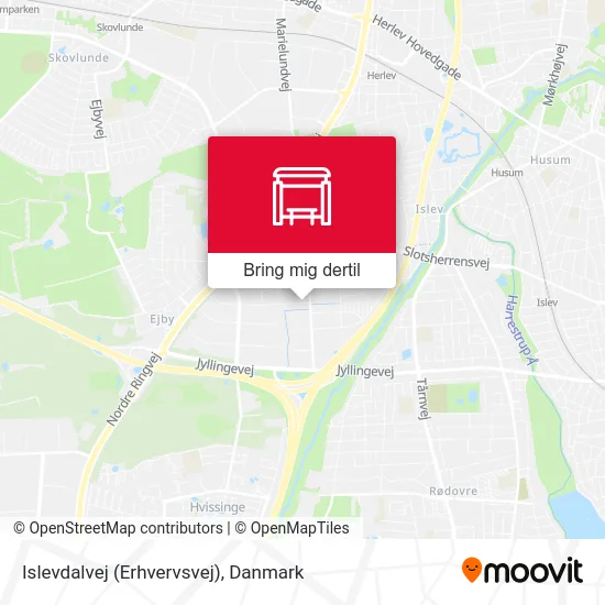 Islevdalvej (Erhvervsvej) kort