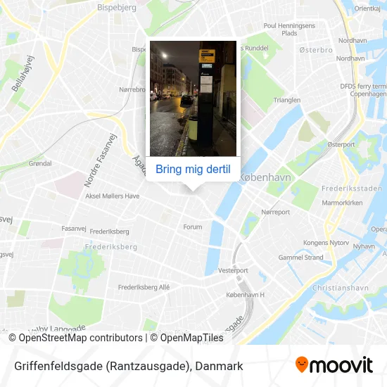 Griffenfeldsgade (Rantzausgade) kort