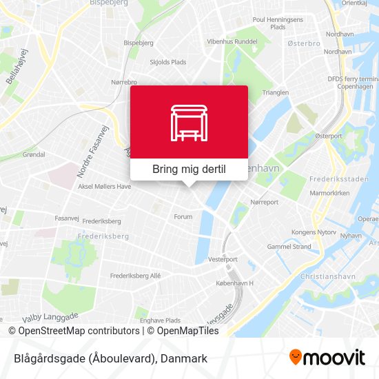 Blågårdsgade (Åboulevard) kort