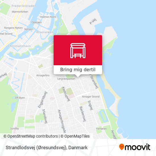 Strandlodsvej (Øresundsvej) kort