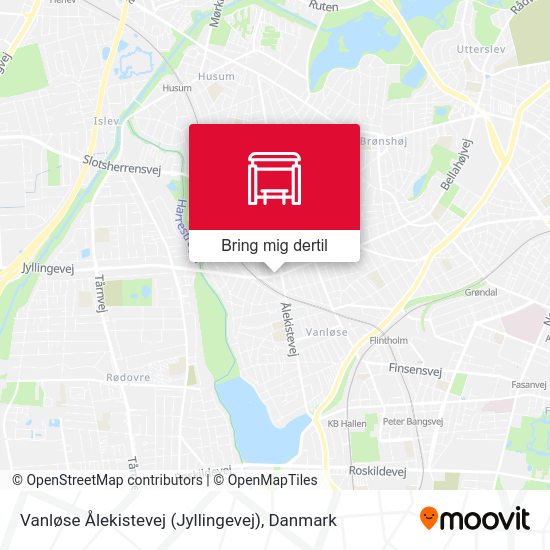 Vanløse Ålekistevej (Jyllingevej) kort