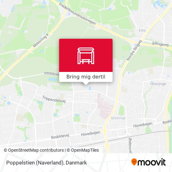 Poppelstien (Naverland) kort