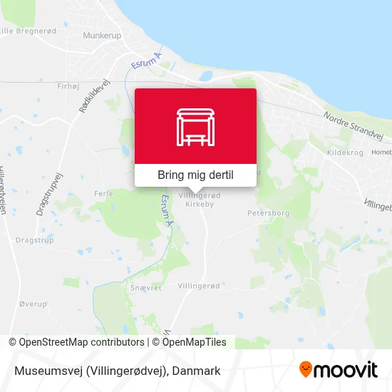 Museumsvej (Villingerødvej) kort