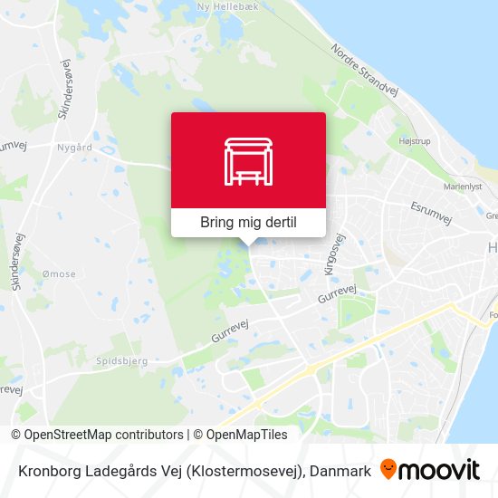 Kronborg Ladegårds Vej (Klostermosevej) kort