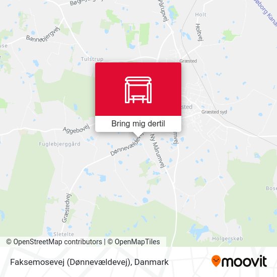 Faksemosevej (Dønnevældevej) kort