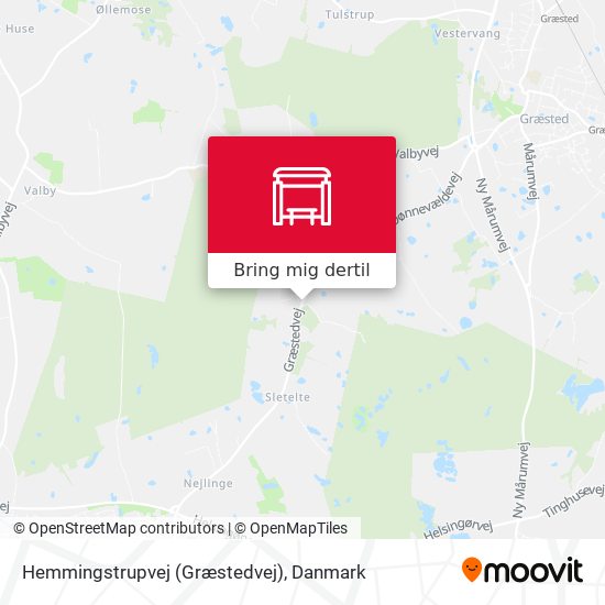 Hemmingstrupvej (Græstedvej) kort