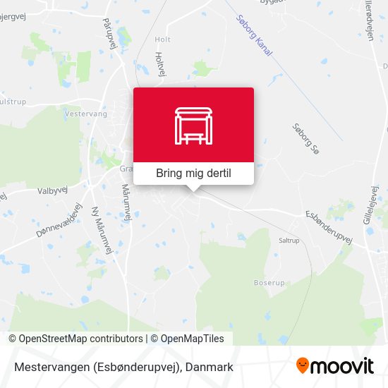 Mestervangen (Esbønderupvej) kort