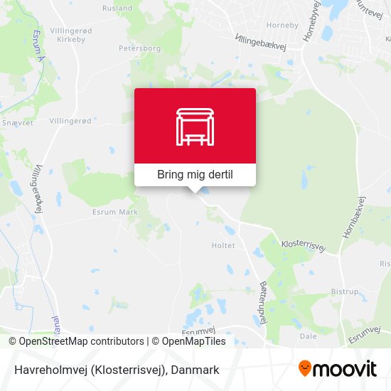 Havreholmvej (Klosterrisvej) kort