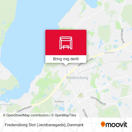 Fredensborg Slot (Jernbanegade) kort