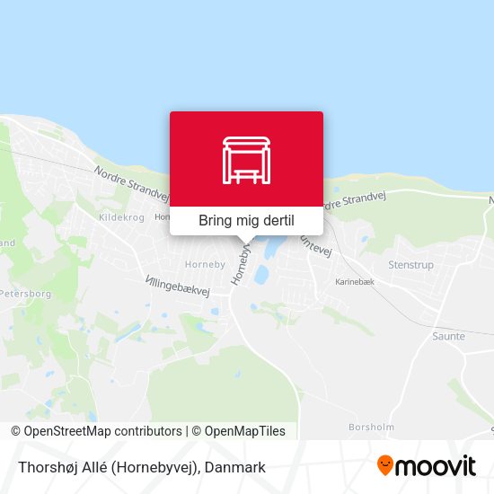 Thorshøj Allé (Hornebyvej) kort