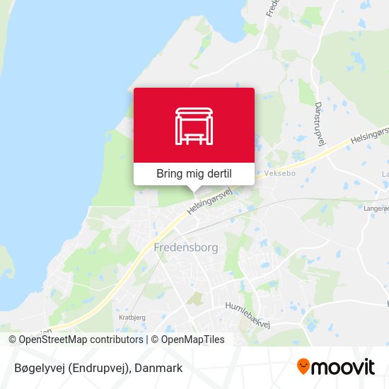 Bøgelyvej (Endrupvej) kort