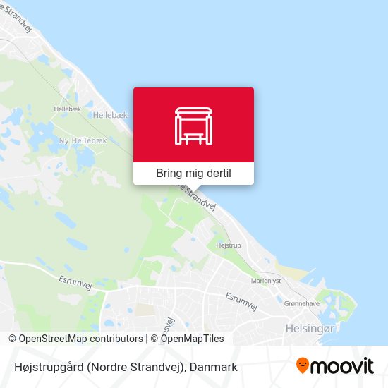 Højstrupgård (Nordre Strandvej) kort