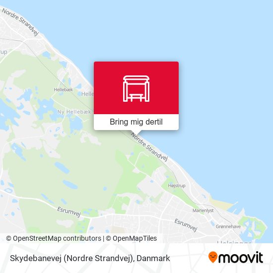 Skydebanevej (Nordre Strandvej) kort