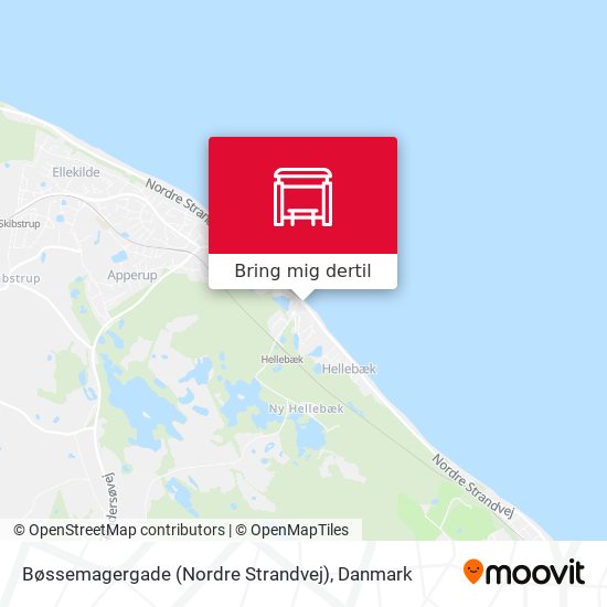 Bøssemagergade (Nordre Strandvej) kort