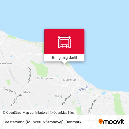 Vestervang (Munkerup Strandvej) kort