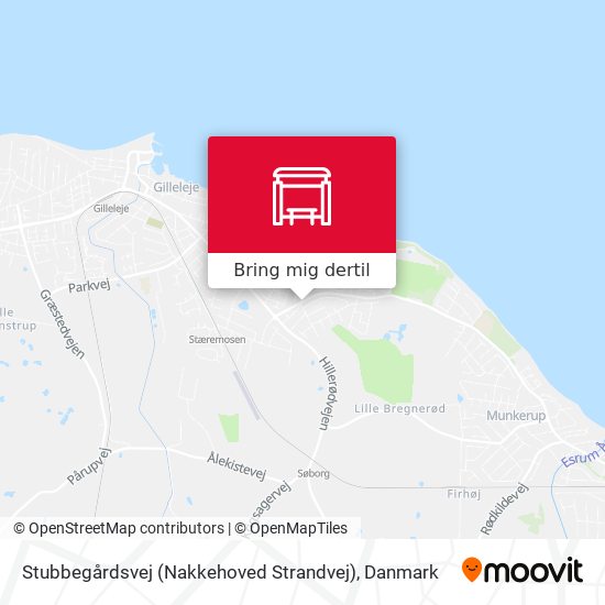 Stubbegårdsvej (Nakkehoved Strandvej) kort