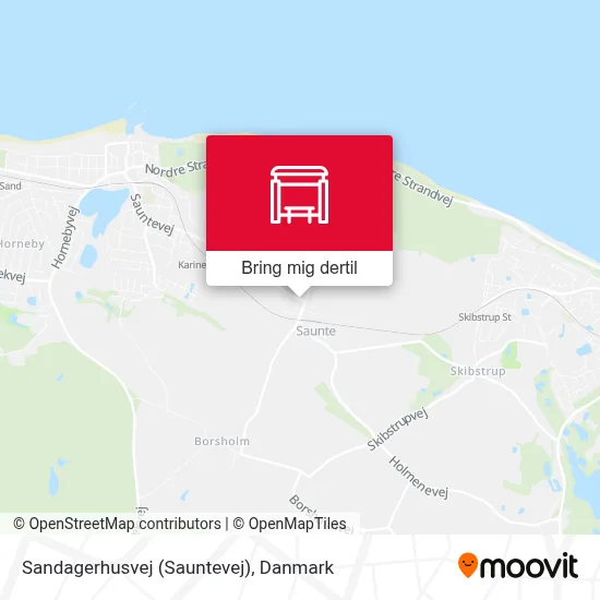 Sandagerhusvej (Sauntevej) kort