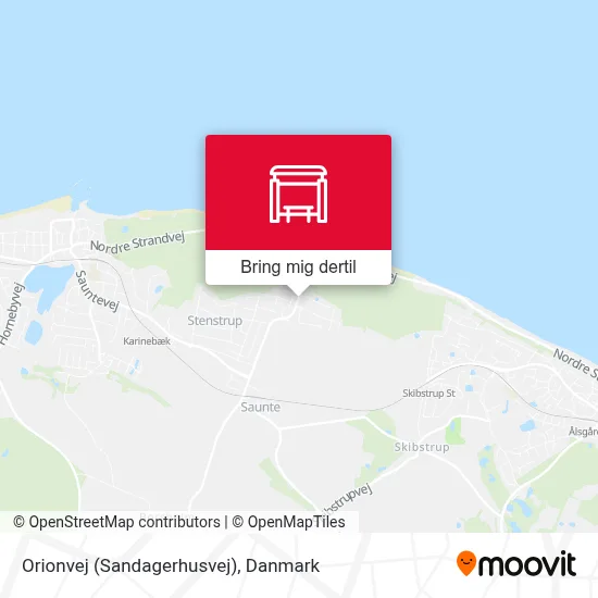 Orionvej (Sandagerhusvej) kort