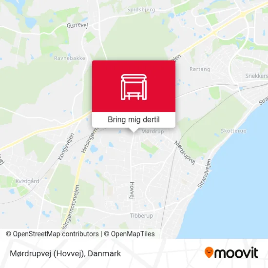 Mørdrupvej (Hovvej) kort