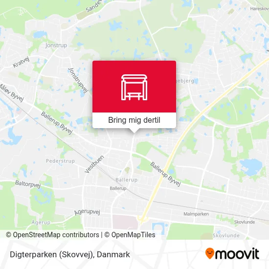 Digterparken (Skovvej) kort