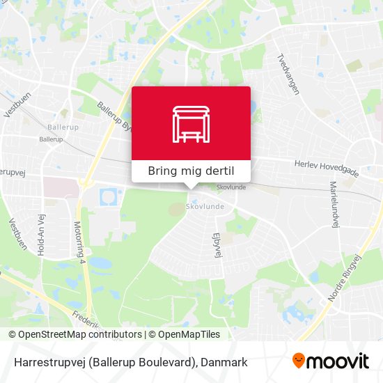 Harrestrupvej (Ballerup Boulevard) kort