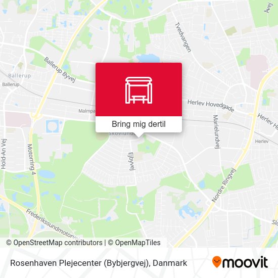 Rosenhaven Plejecenter (Bybjergvej) kort