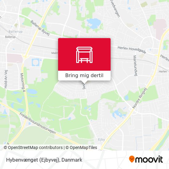 Hybenvænget (Ejbyvej) kort