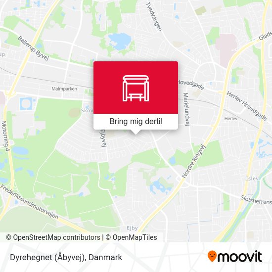 Dyrehegnet (Åbyvej) kort