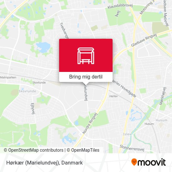 Hørkær (Marielundvej) kort