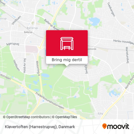 Kløvertoften (Harrestrupvej) kort