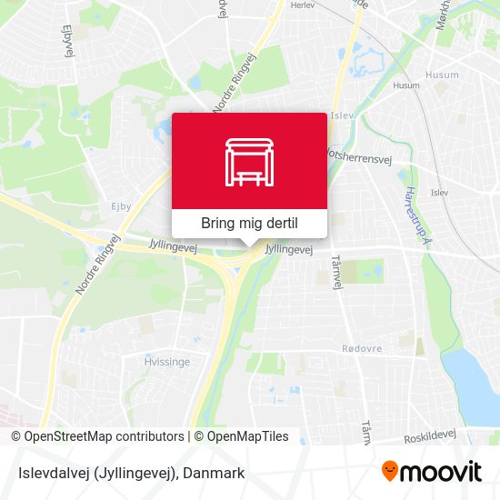 Islevdalvej (Jyllingevej) kort