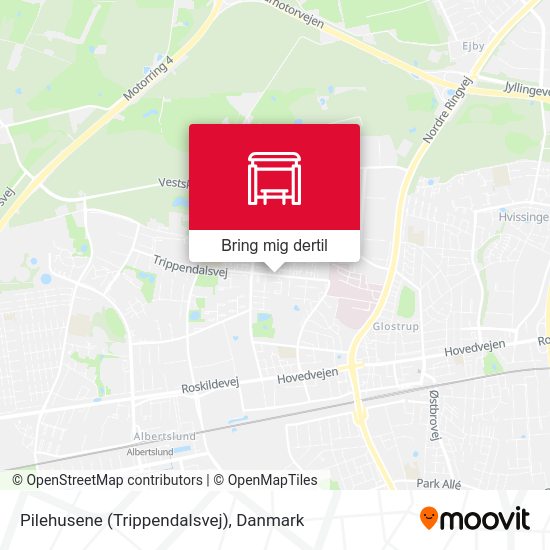 Pilehusene (Trippendalsvej) kort