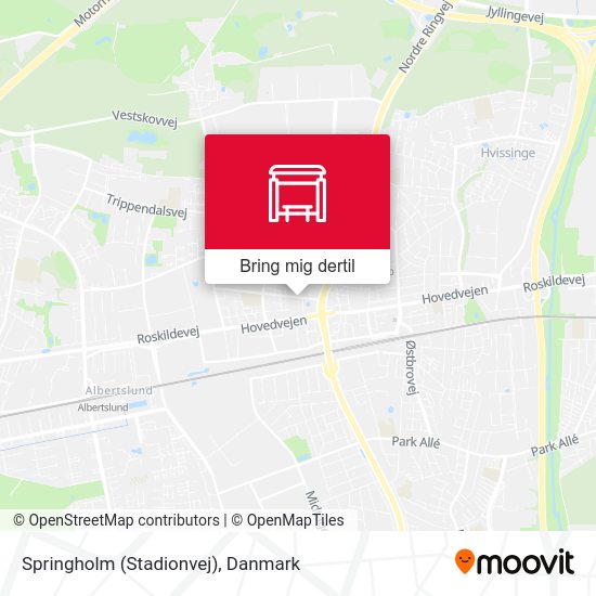 Springholm (Stadionvej) kort