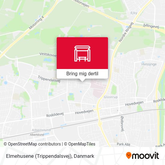 Elmehusene (Trippendalsvej) kort