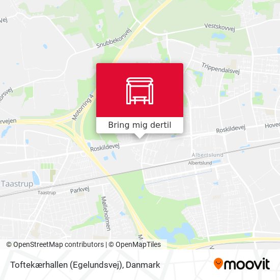 Toftekærhallen (Egelundsvej) kort
