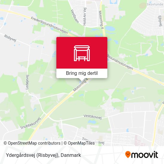 Ydergårdsvej (Risbyvej) kort