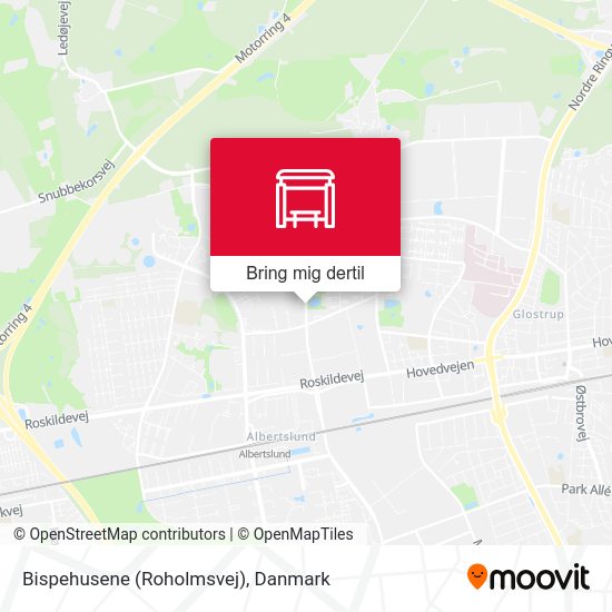 Bispehusene (Roholmsvej) kort