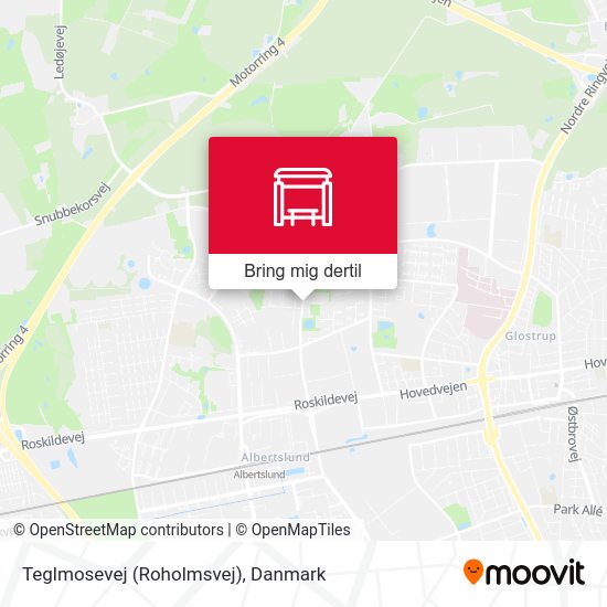 Teglmosevej (Roholmsvej) kort