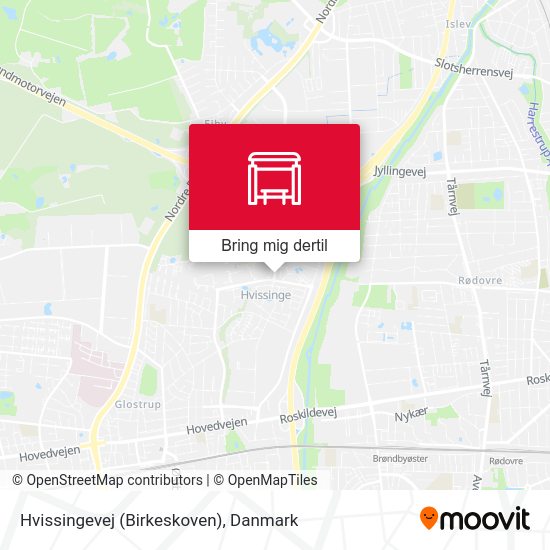 Hvissingevej (Birkeskoven) kort