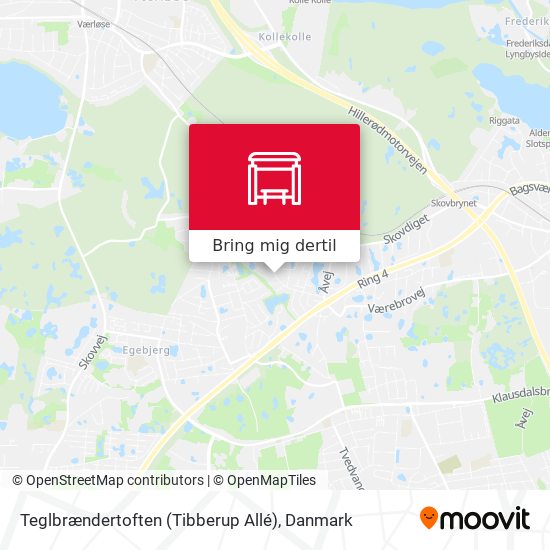 Teglbrændertoften (Tibberup Allé) kort