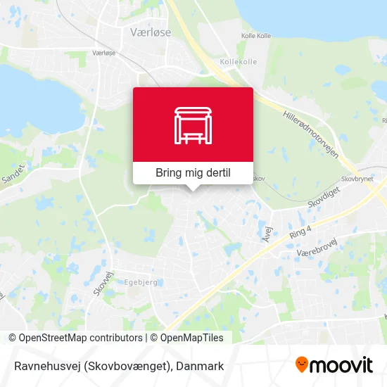 Ravnehusvej (Skovbovænget) kort