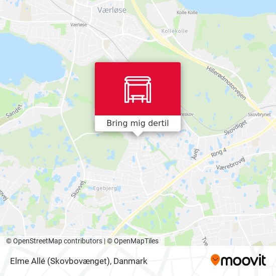 Elme Allé (Skovbovænget) kort