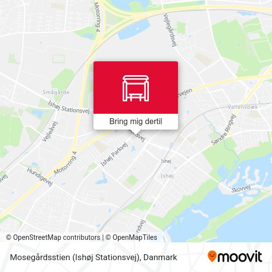 Mosegårdsstien (Ishøj Stationsvej) kort