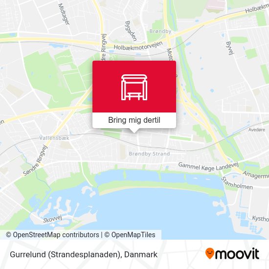 Gurrelund (Strandesplanaden) kort