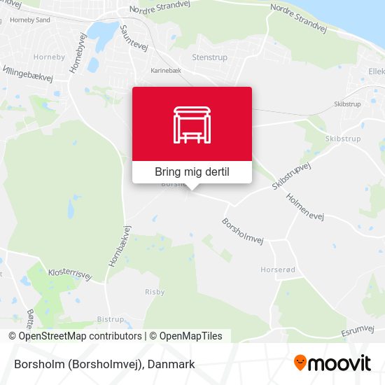 Borsholm (Borsholmvej) kort