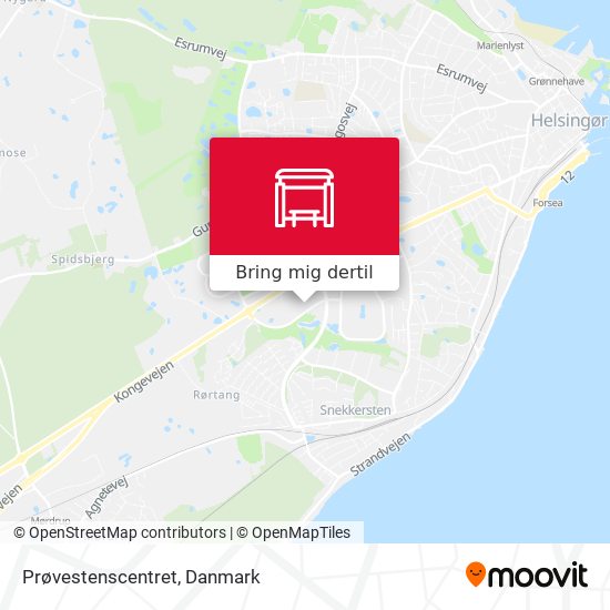 Prøvestenscentret kort