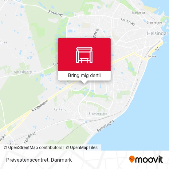 Prøvestenscentret kort