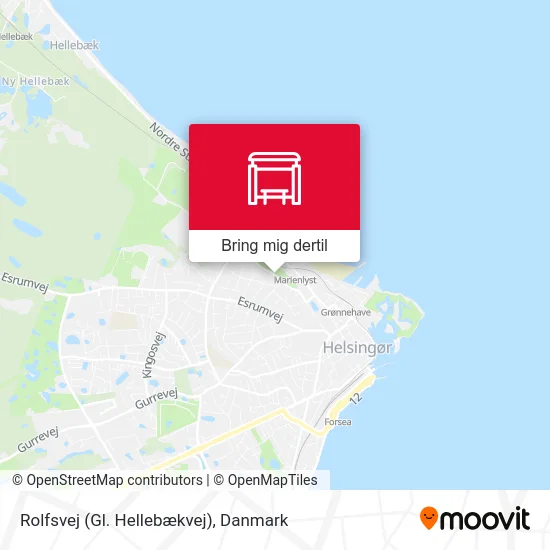 Rolfsvej (Gl. Hellebækvej) kort